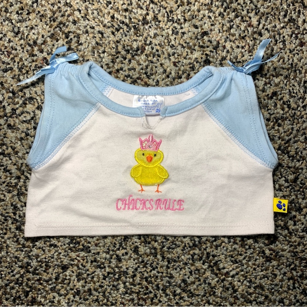 Build-A-Bear Workshop Chicks Rule Pajama and Slippers Outfit - Picture 2 of 9